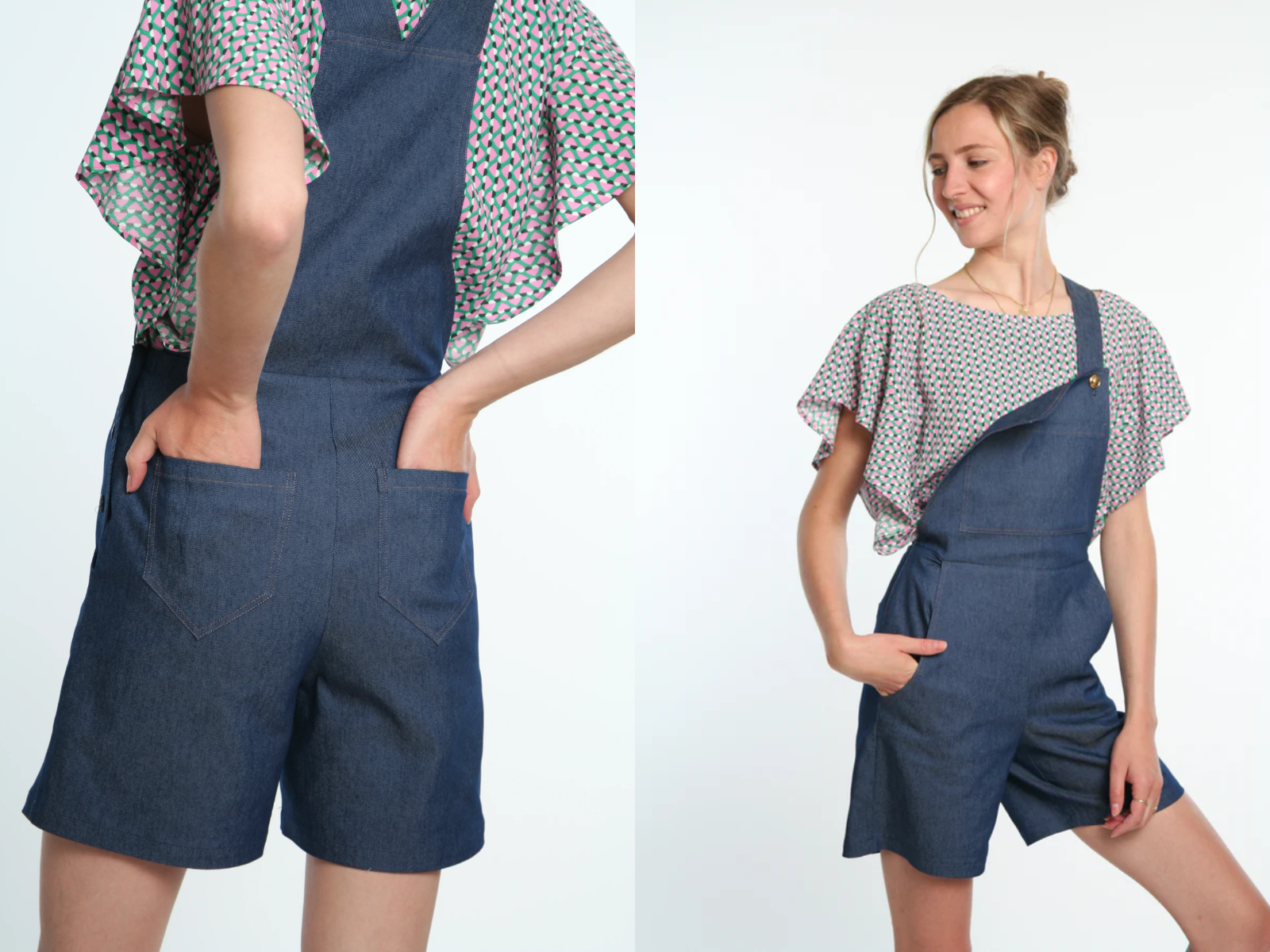 Papierschnittmuster Latzhose Fanny