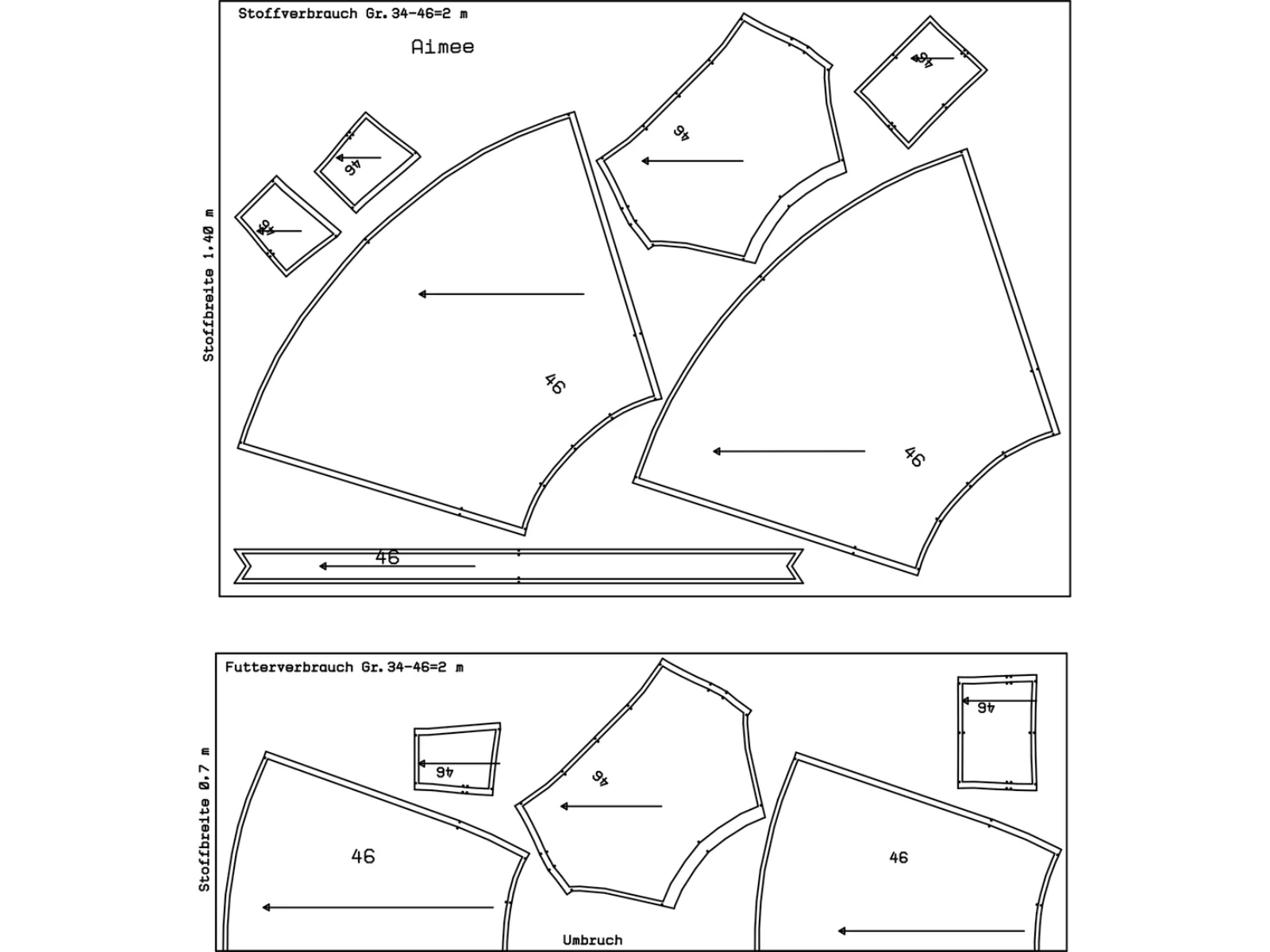 Papierschnittmuster Sommerkleid Aimee