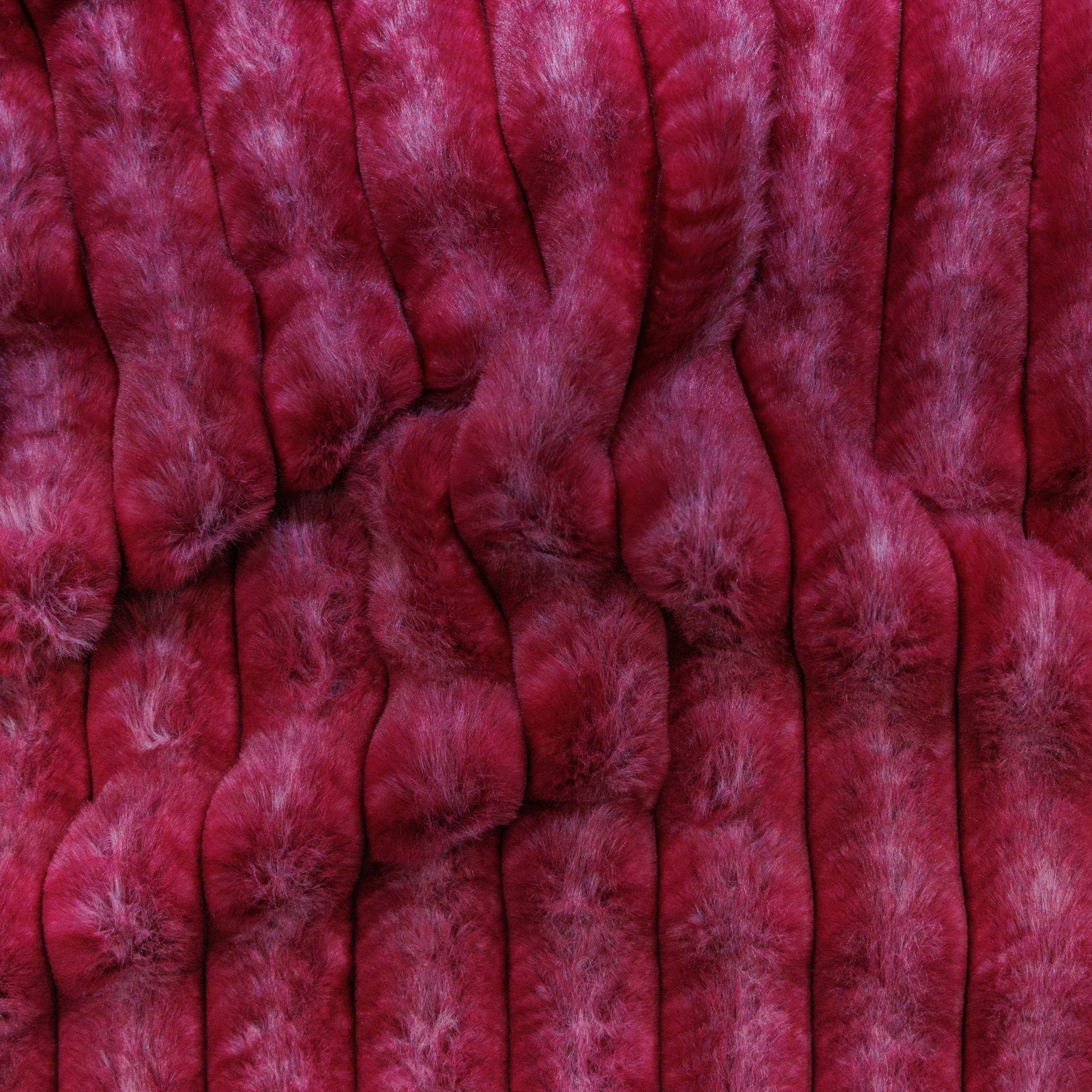 Plüschstoff in Cordoptik - 3cm Rippen