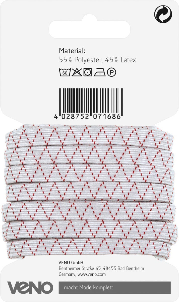 Standard Elastic SB 6mm x 10m - weiß