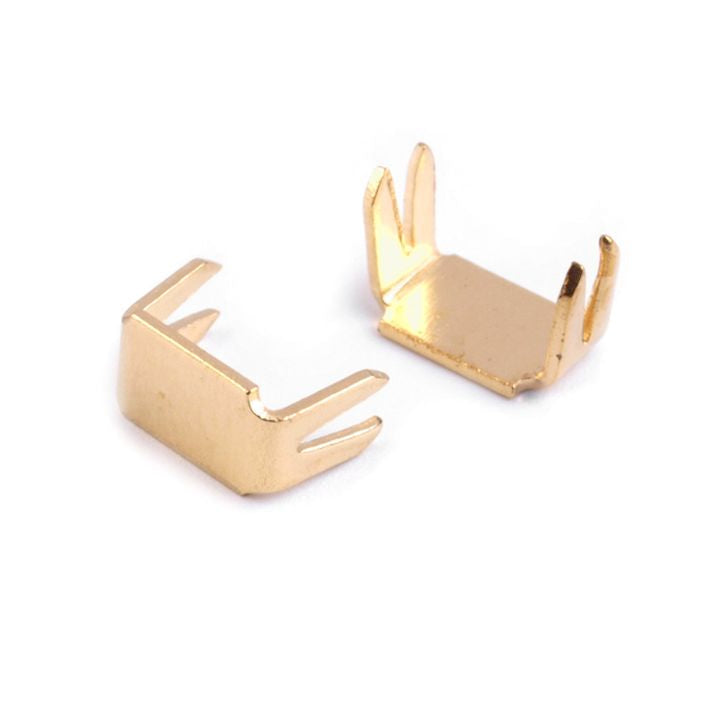Endstücke für Reißverschlüsse 3 mm - 10 Stück - gold