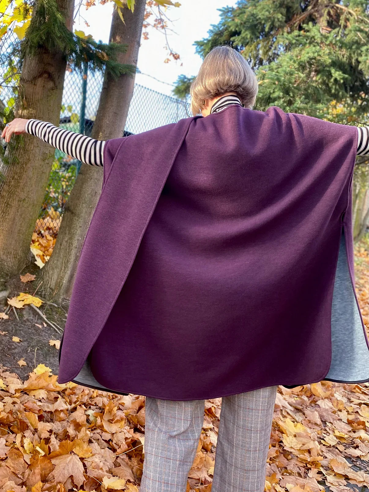 Papierschnittmuster Cape Brixen