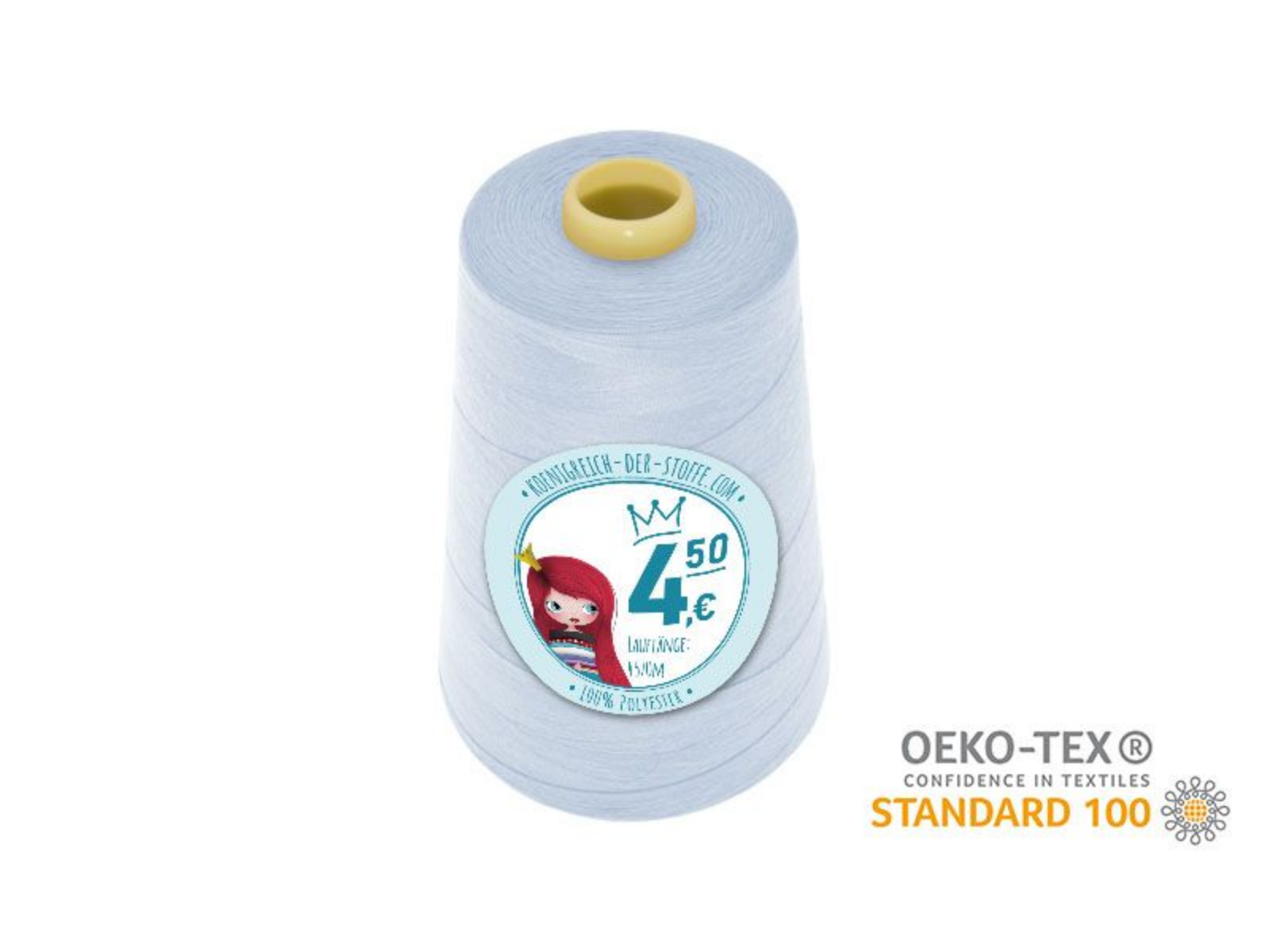 🧵  Overlock Nähgarn - 4570 m - Hellblau • Blau