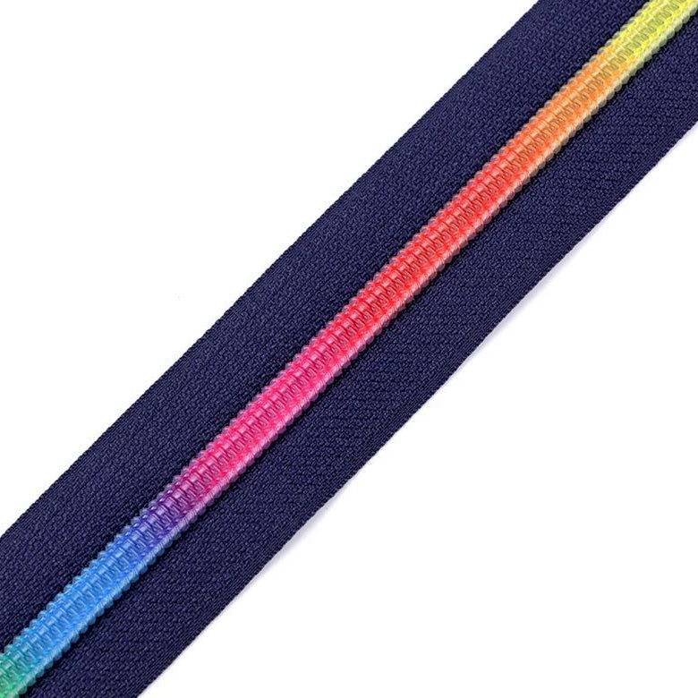 Endlos-Reißverschluss 6mm -  Regenbogen