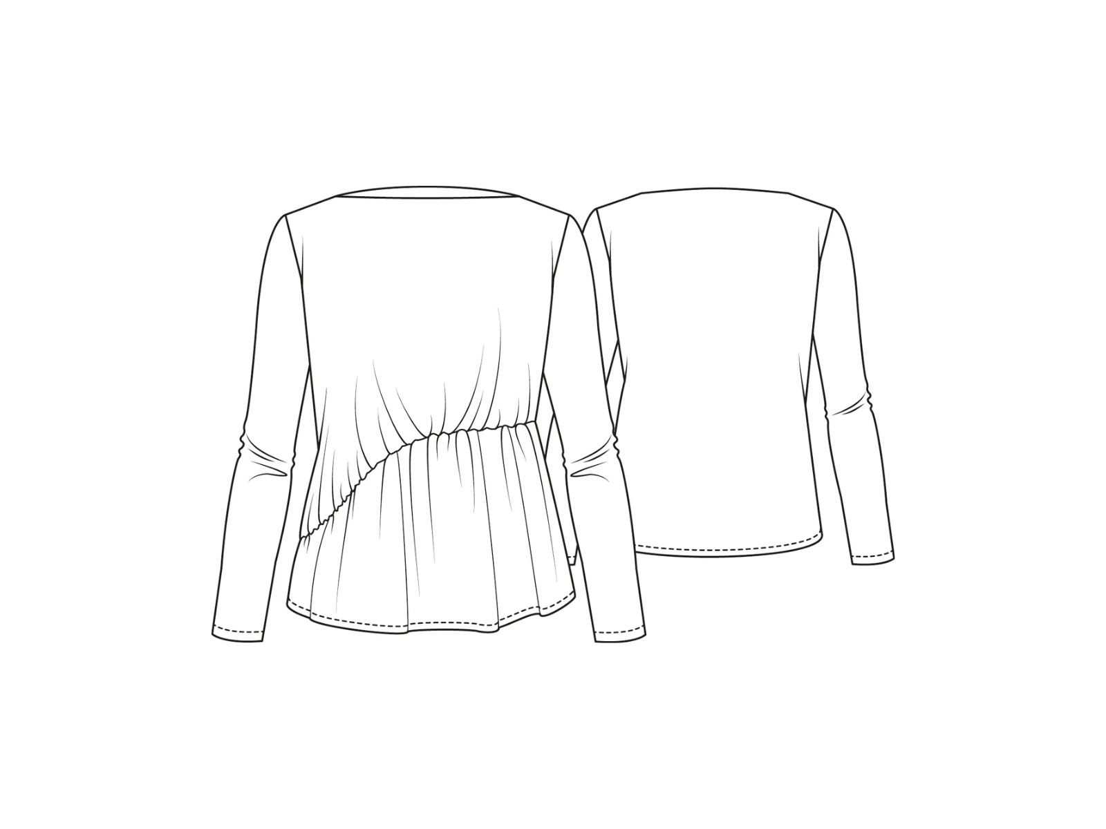 Papierschnittmuster Premium Shirt / Kleid Athen