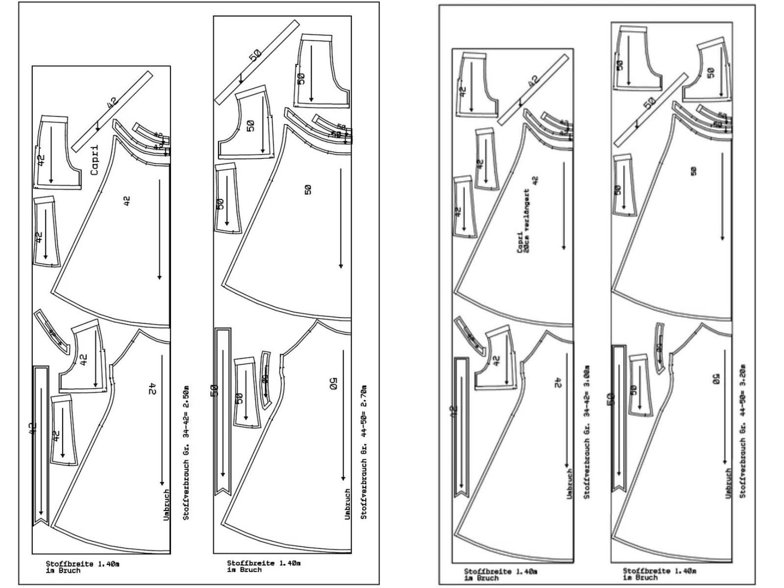 Papierschnittmuster Premium Kleid Capri