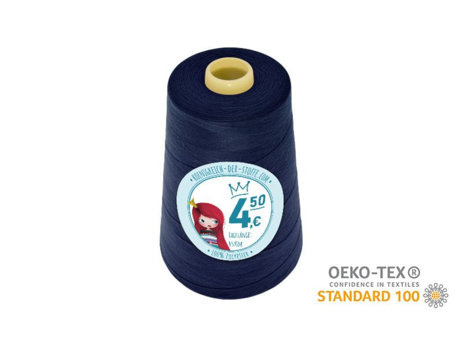 🧵  Overlock Nähgarn - 4570 m - Blau • Marine • Dunkelblau