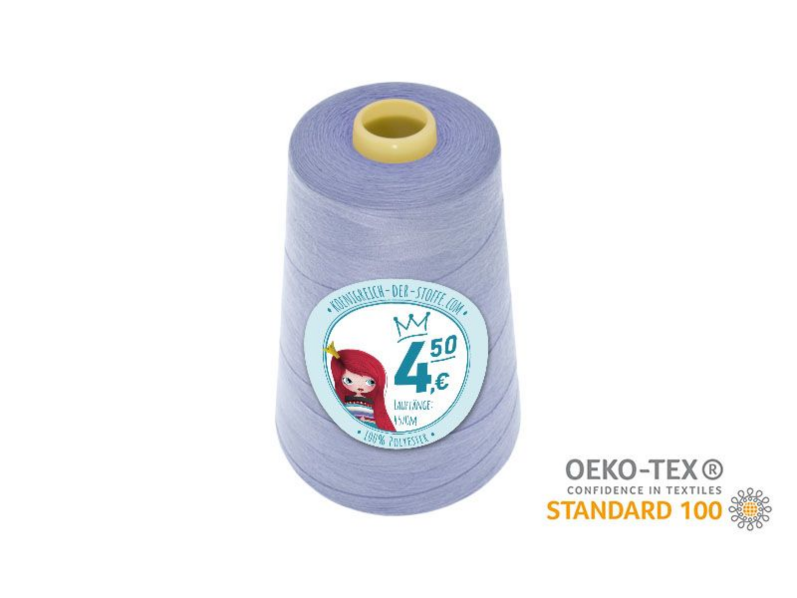 🧵  Overlock Nähgarn - 4570 m - Hellblau • Blau • Violett • Türkis • Lila