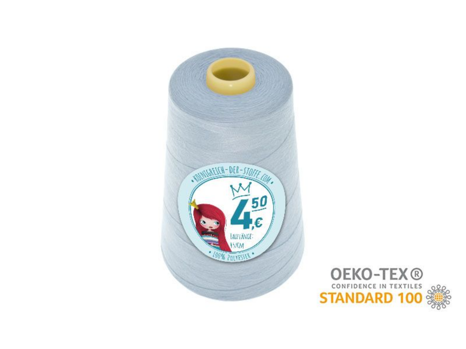 🧵  Overlock Nähgarn - 4570 m - Hellblau • Blau • Dunkelblau