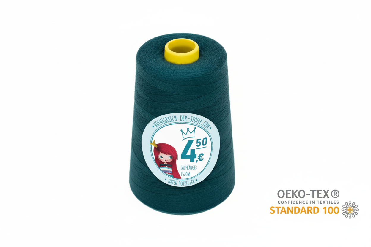 🧵  Overlock Nähgarn - 4570 m - Hellblau • Blau • Dunkelblau