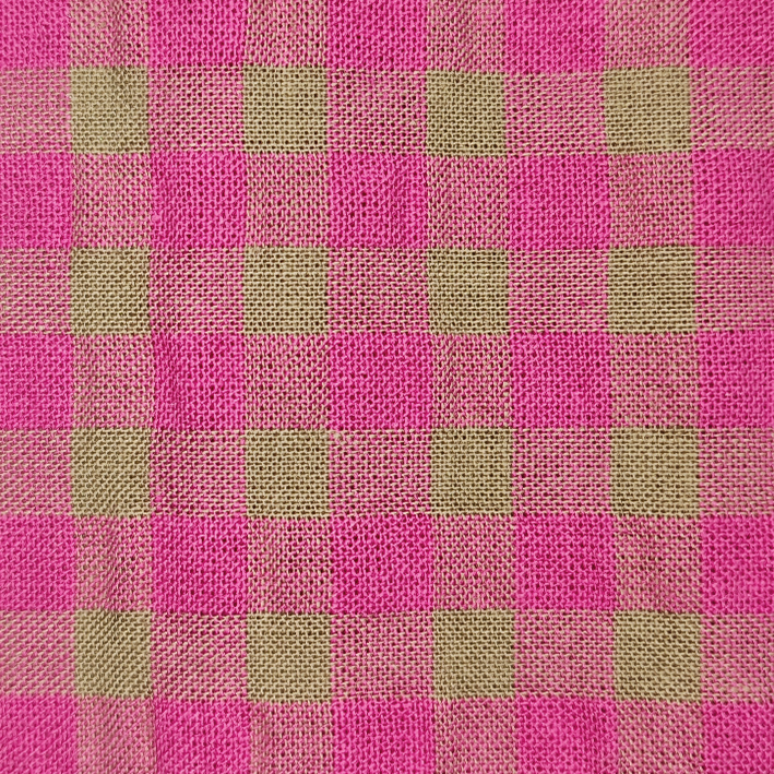 Webware Seersucker - Karo - pink & grün