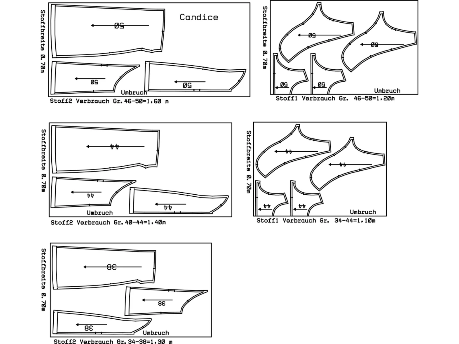 Papierschnittmuster Cocktailkleid Candice
