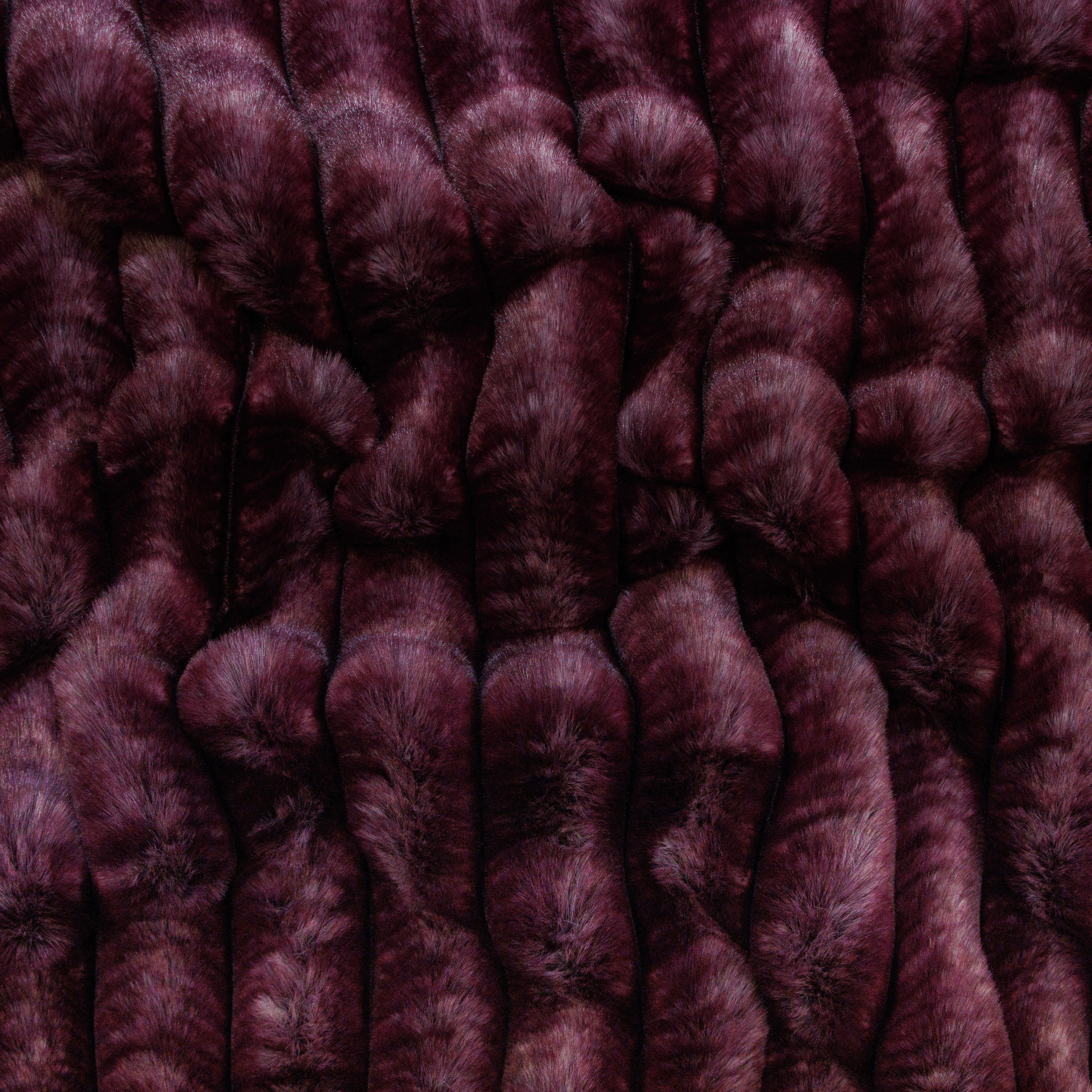 Plüschstoff in Cordoptik - 3cm Rippen