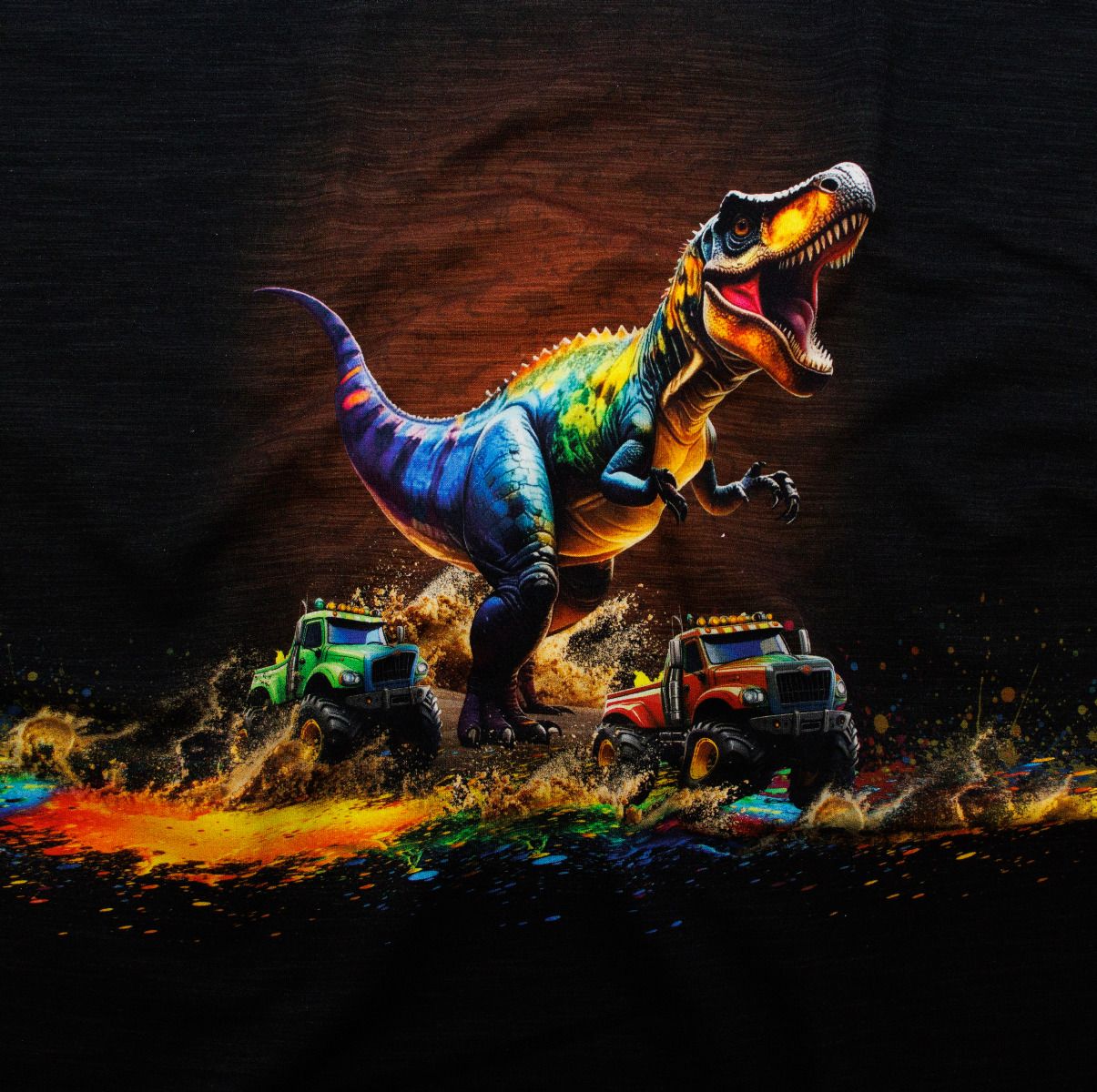 Panel "Elektrische Dinos" ⚡🦖 - French Terry Stoff