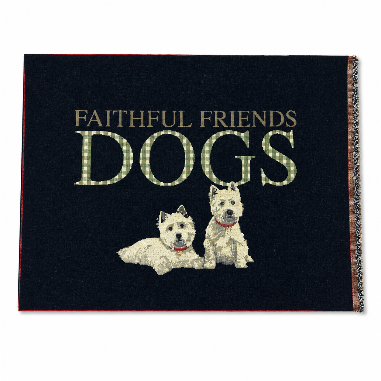 Jacquard Gobelin Dekostoff PANEL ca. 48 cm x 35 cm - Terrier