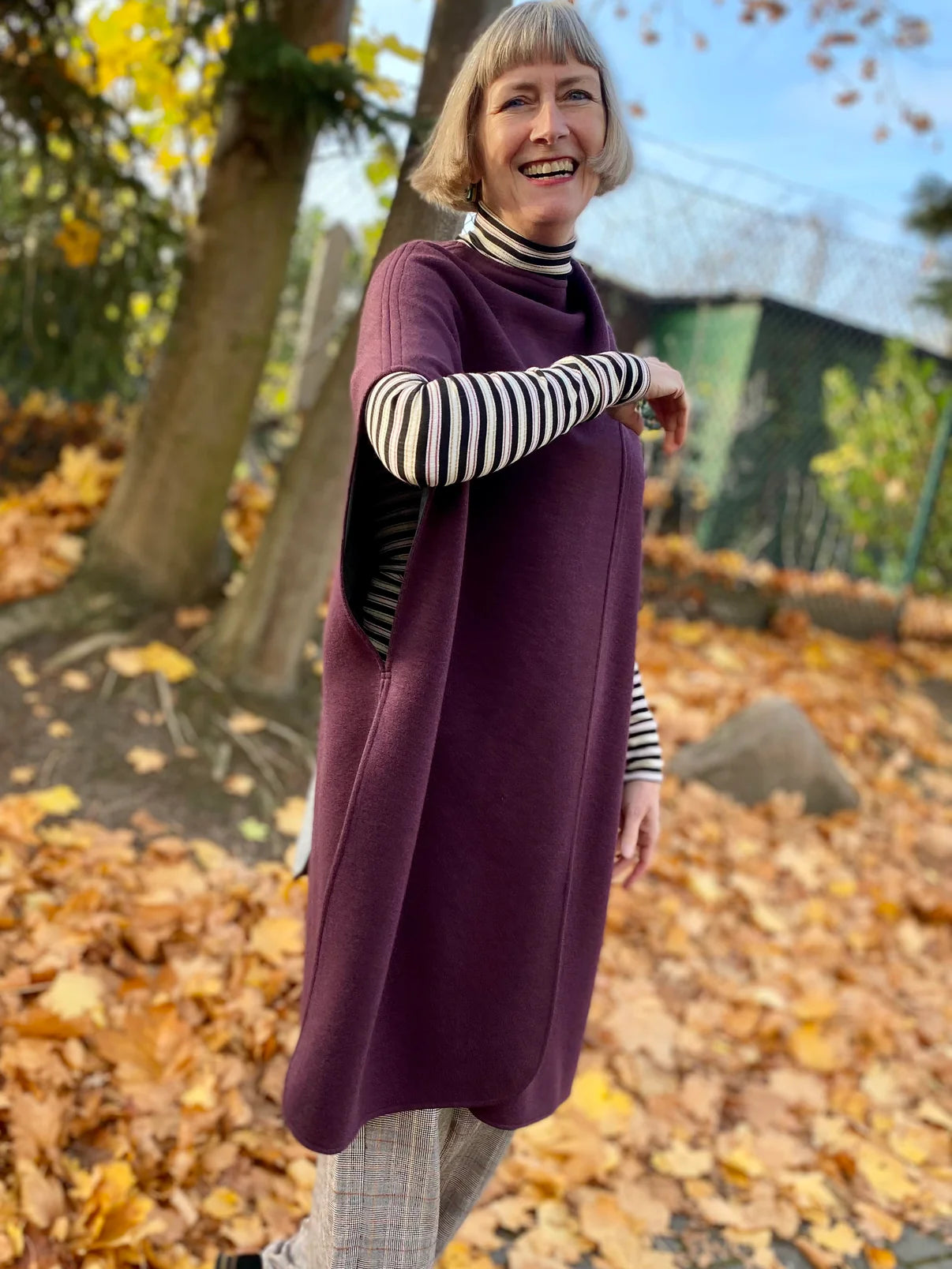 Papierschnittmuster Cape Brixen