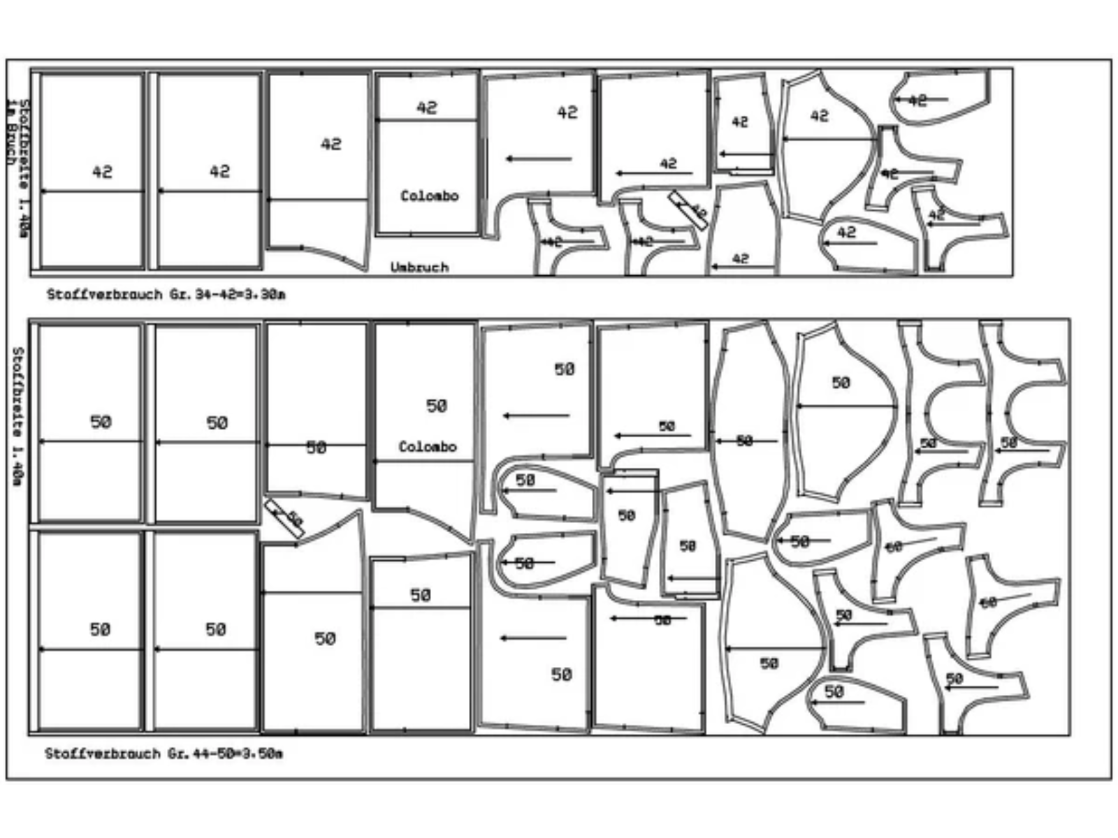 Papierschnittmuster Overall Colombo