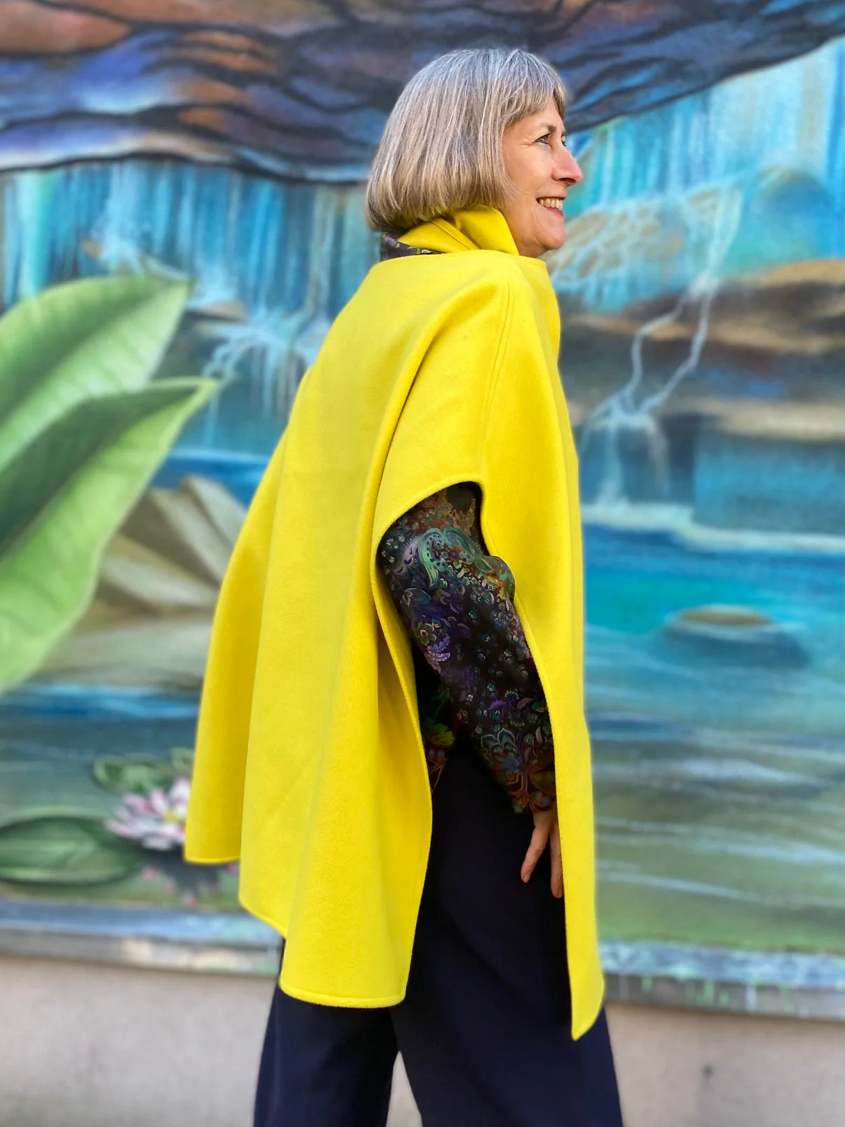 Papierschnittmuster Cape Brixen