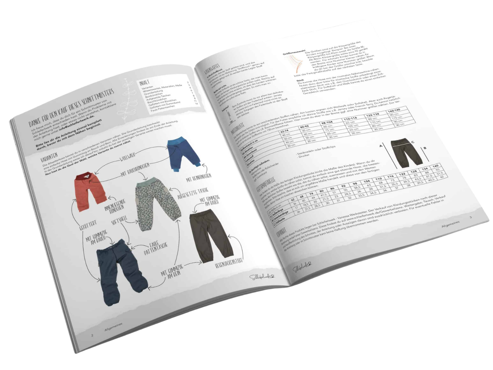 Papierschnittmuster - Allwetterhose