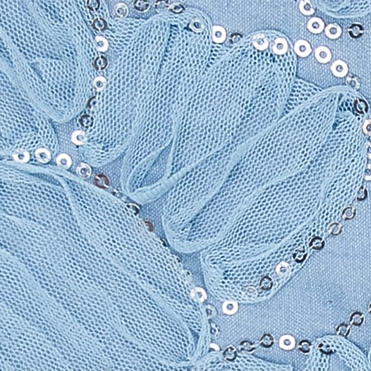 Baumwoll-Denim Stoff mit Fantasiestickerei ✨