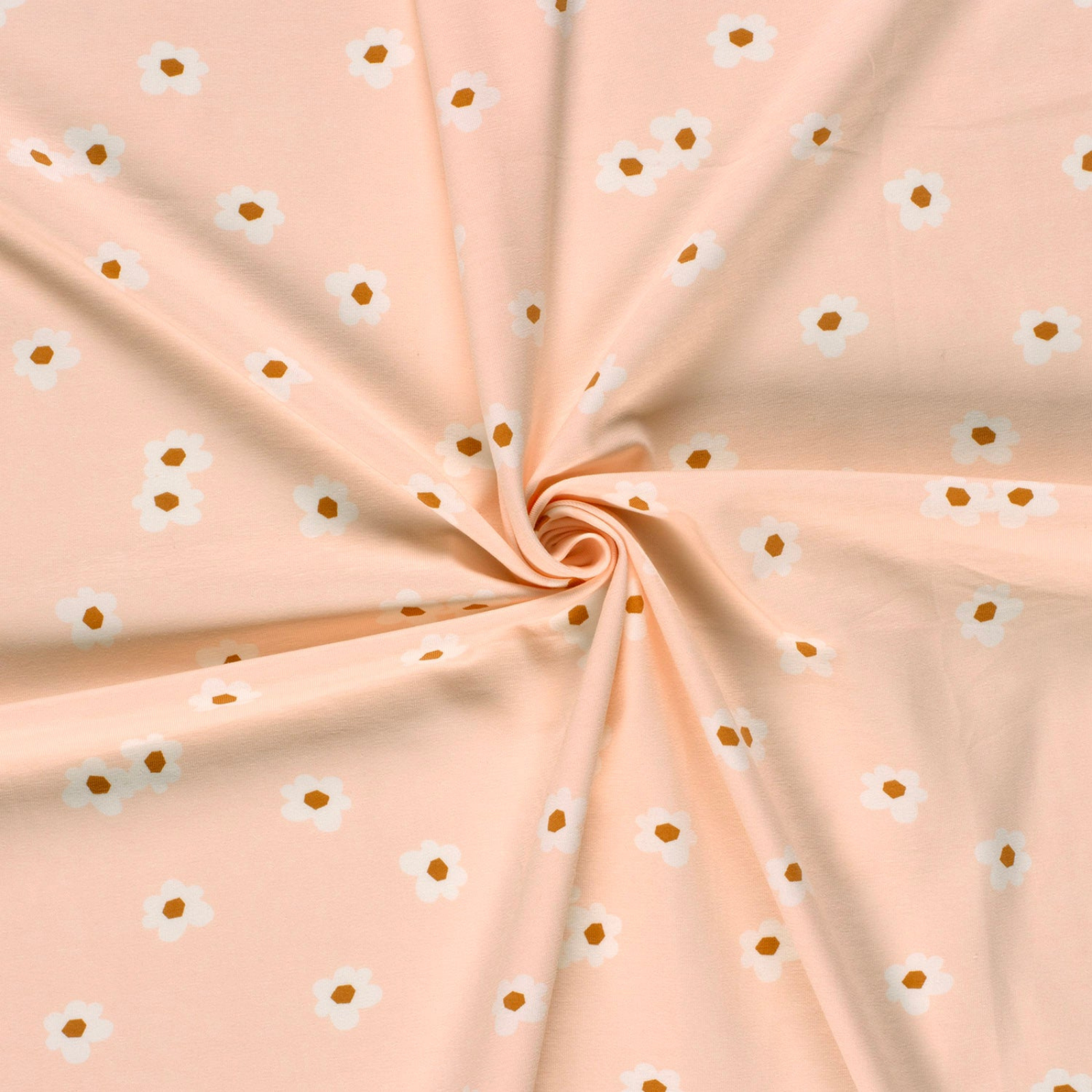 🌼Baumwolle Jersey Stoff Digitaldruck - Blümchen - Rosa