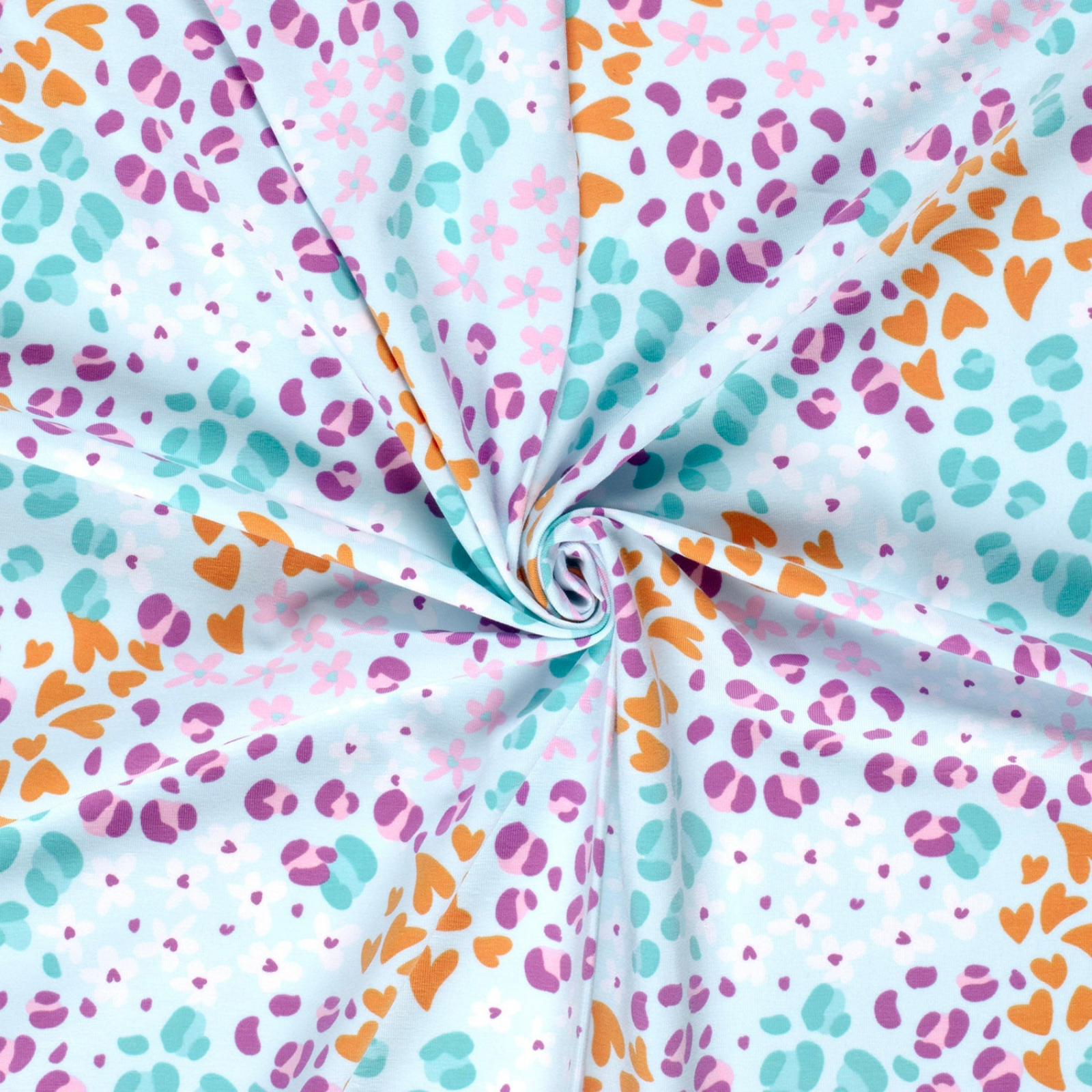 Baumwolle Jersey Stoff Digitaldruck - Animalprint - Leo