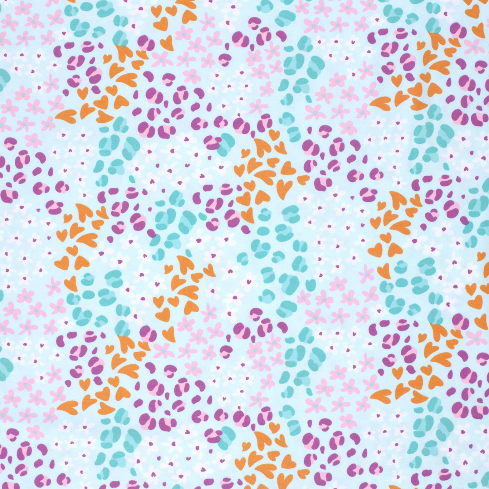 Baumwolle Jersey Stoff Digitaldruck - Animalprint - Leo