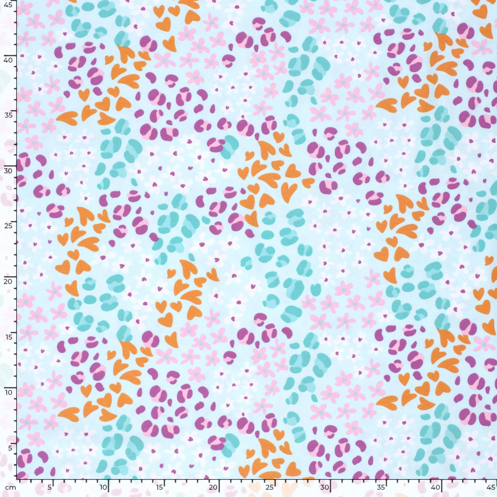 Baumwolle Jersey Stoff Digitaldruck - Animalprint - Leo