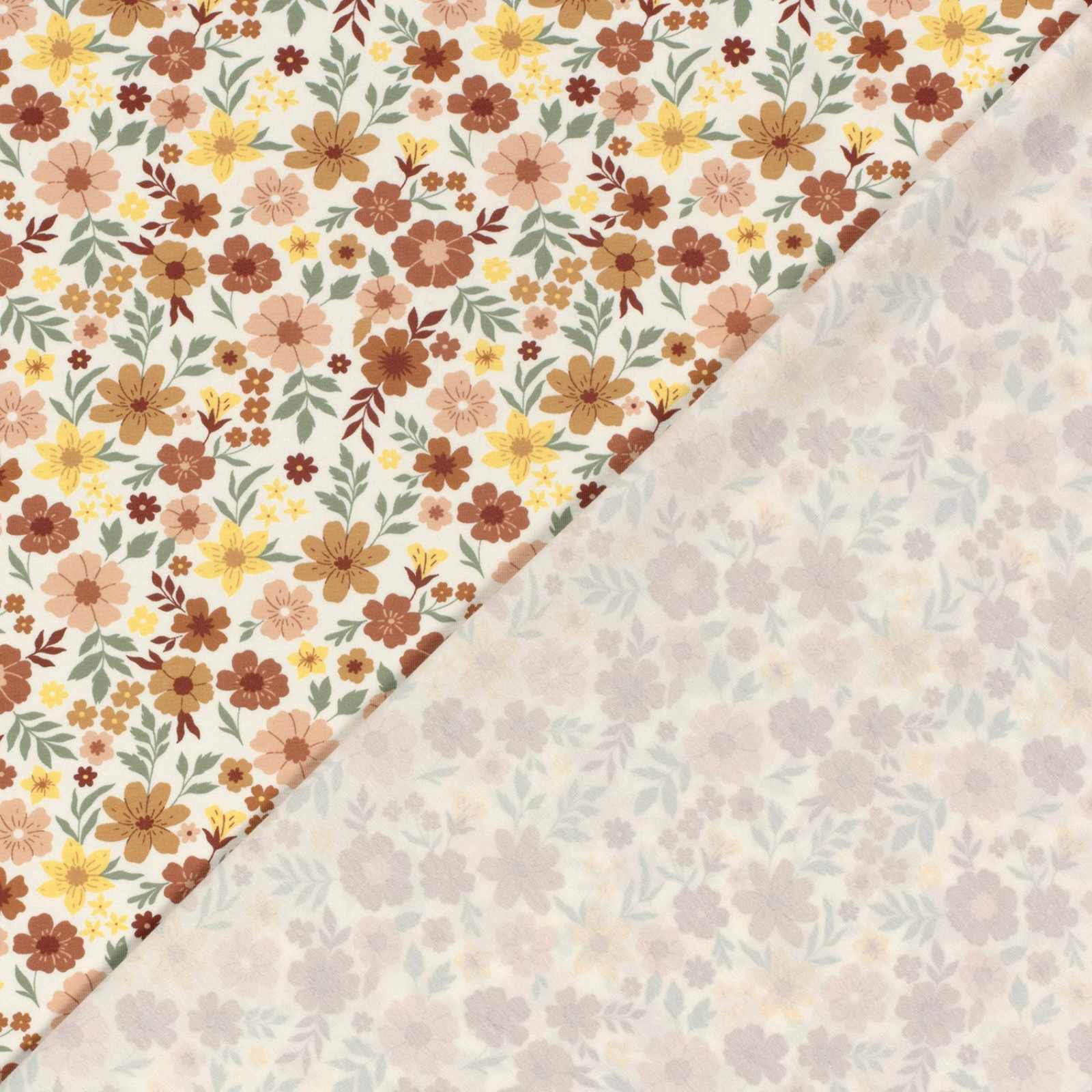 Baumwolle_Jersey_Digitaldruck_-_Blmchen_-_Wollwei