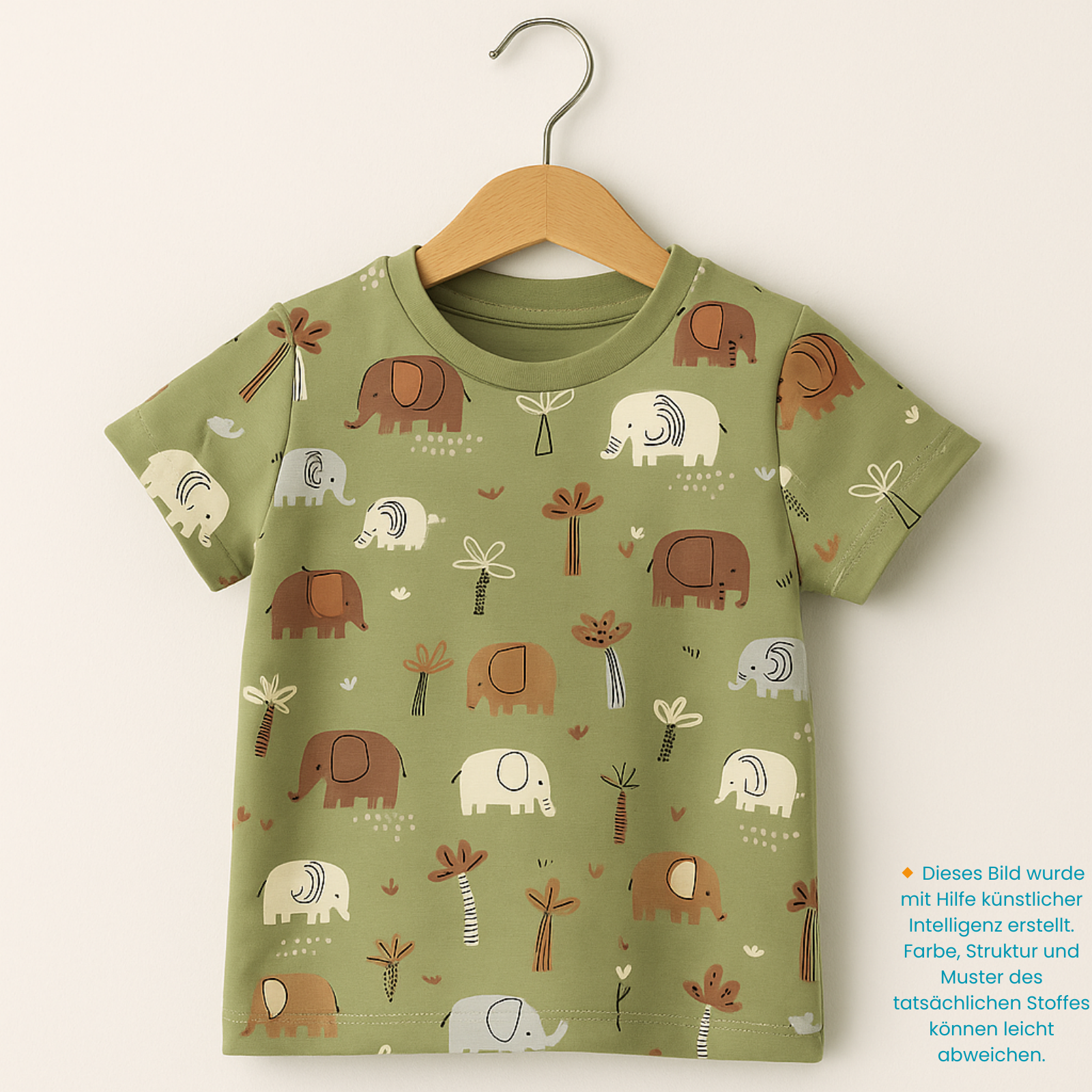 🐘Baumwolle Jersey Stoff Digitaldruck - Elefanten