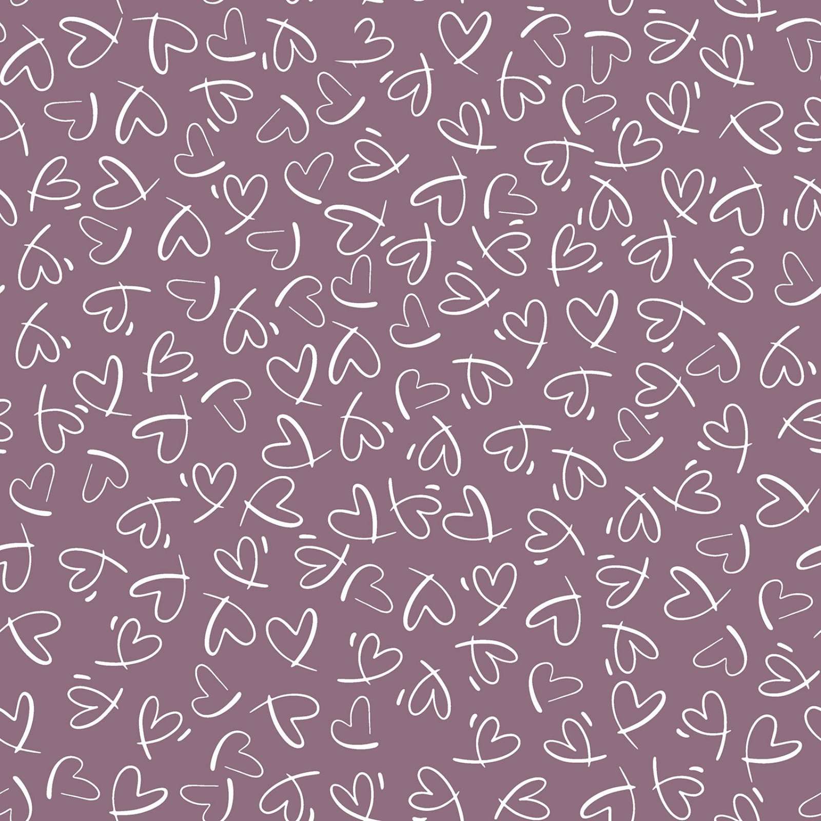 🩷 Baumwolle Jersey Stoff Digitaldruck - Herzchen - mauve