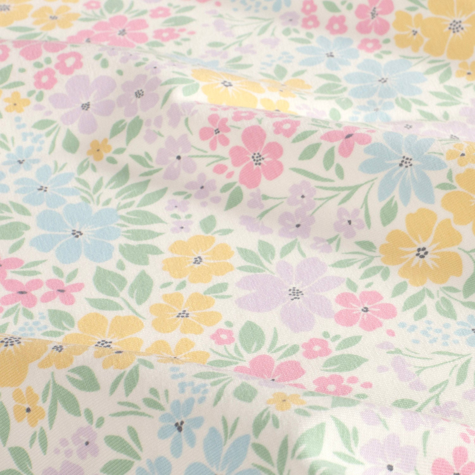 🌸Baumwolle Jersey Stoff Digitaldruck - bunte Blumen