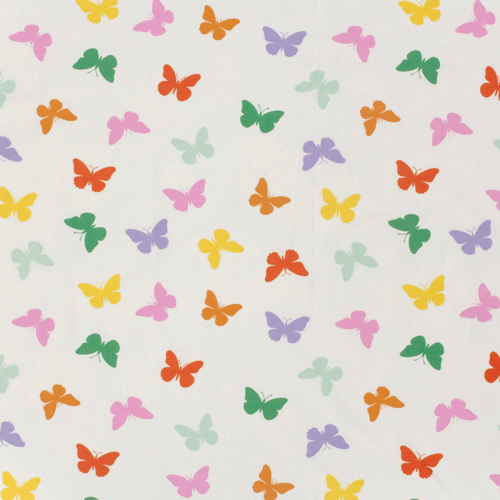 🦋Baumwolle Jersey Stoff Digitaldruck - bunte Schmetterlinge