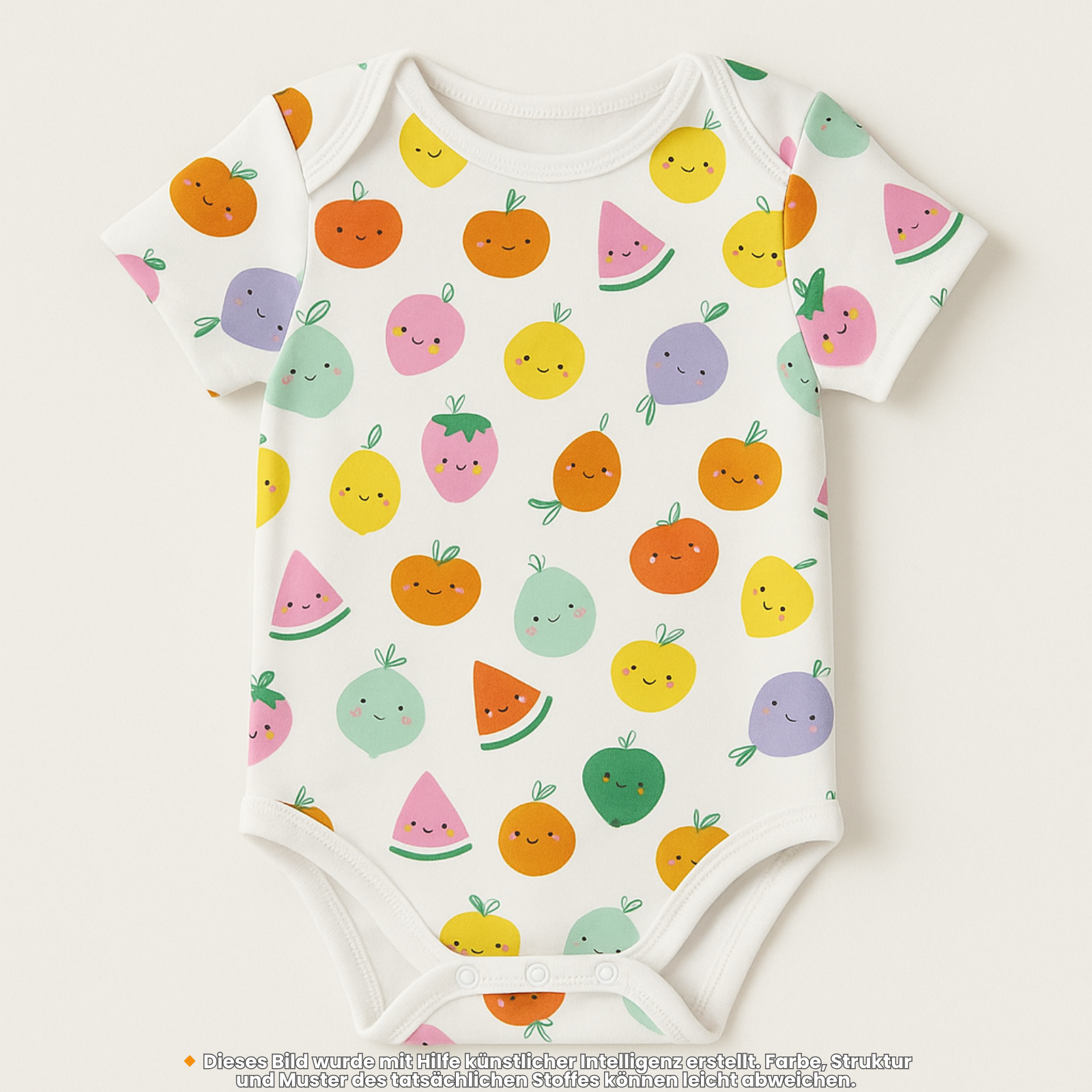 🍓Baumwolle Jersey Stoff Digitaldruck - freche Obst & Früchte