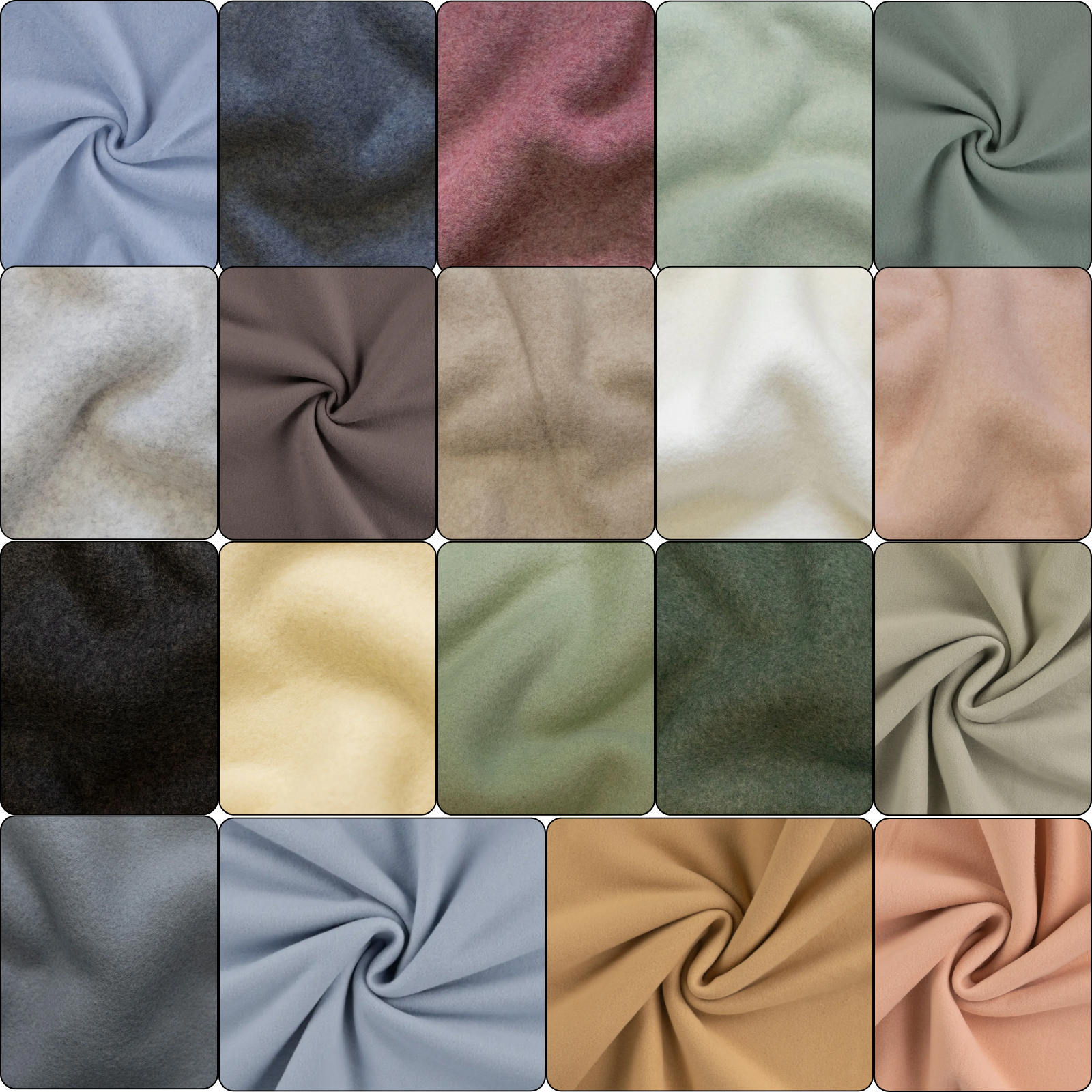 Baumwollfleece Stoff 💚 Organic Cotton - super weich