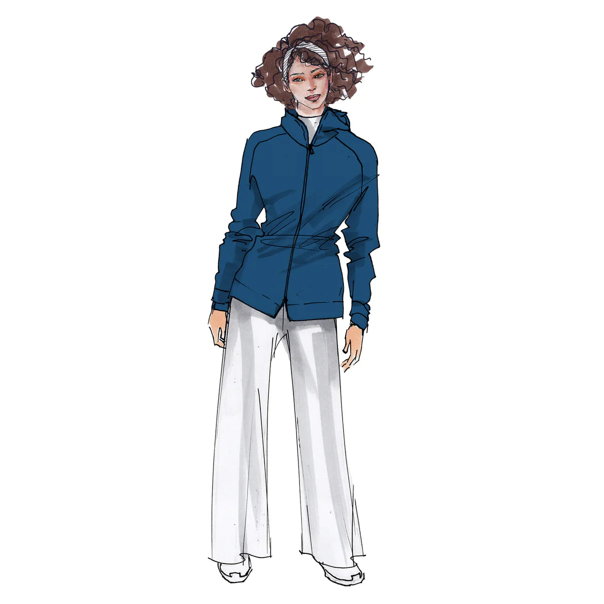 Papierschnittmuster Hoodiejacke Berlin