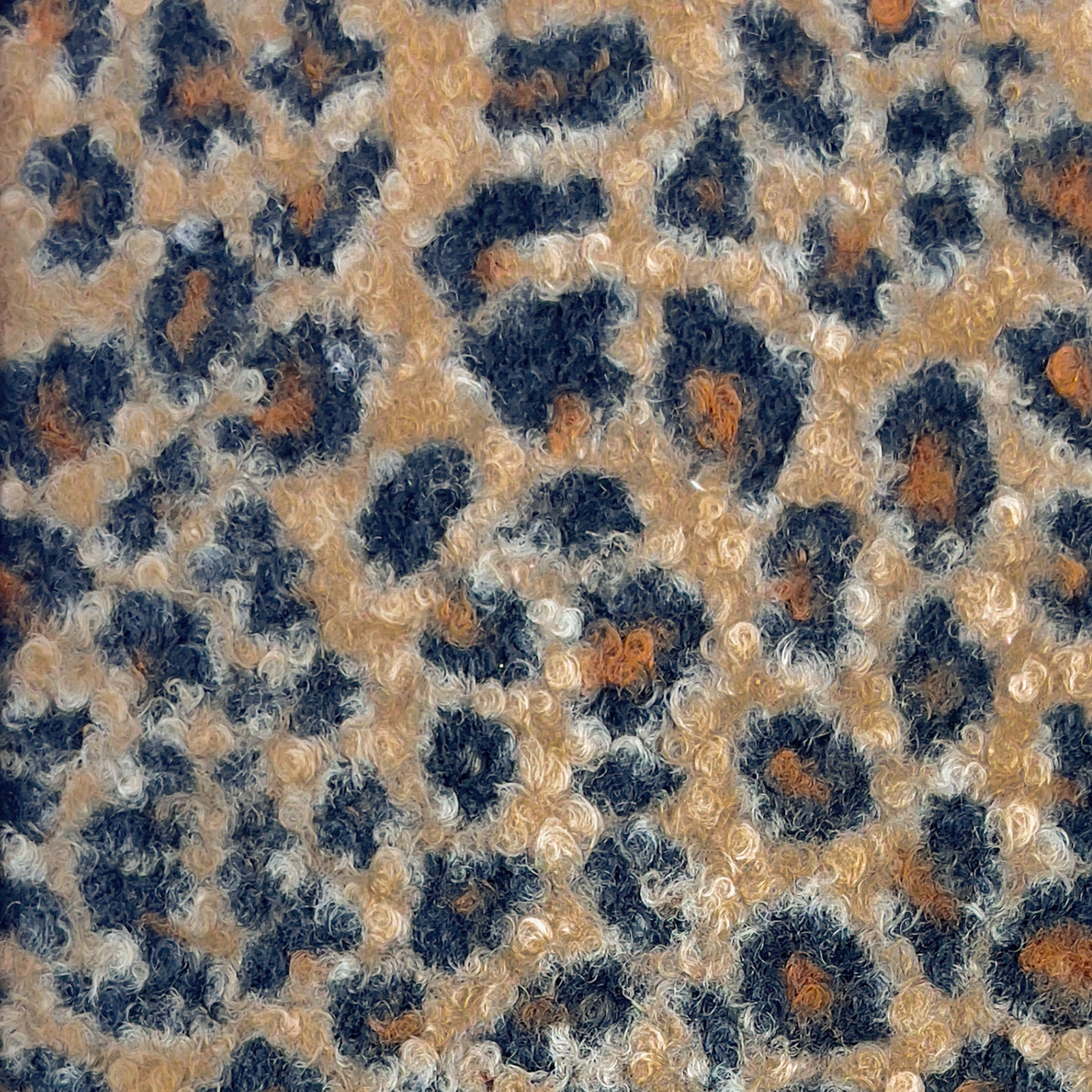 Bouclé Mantelstoff - Leo Animalprint