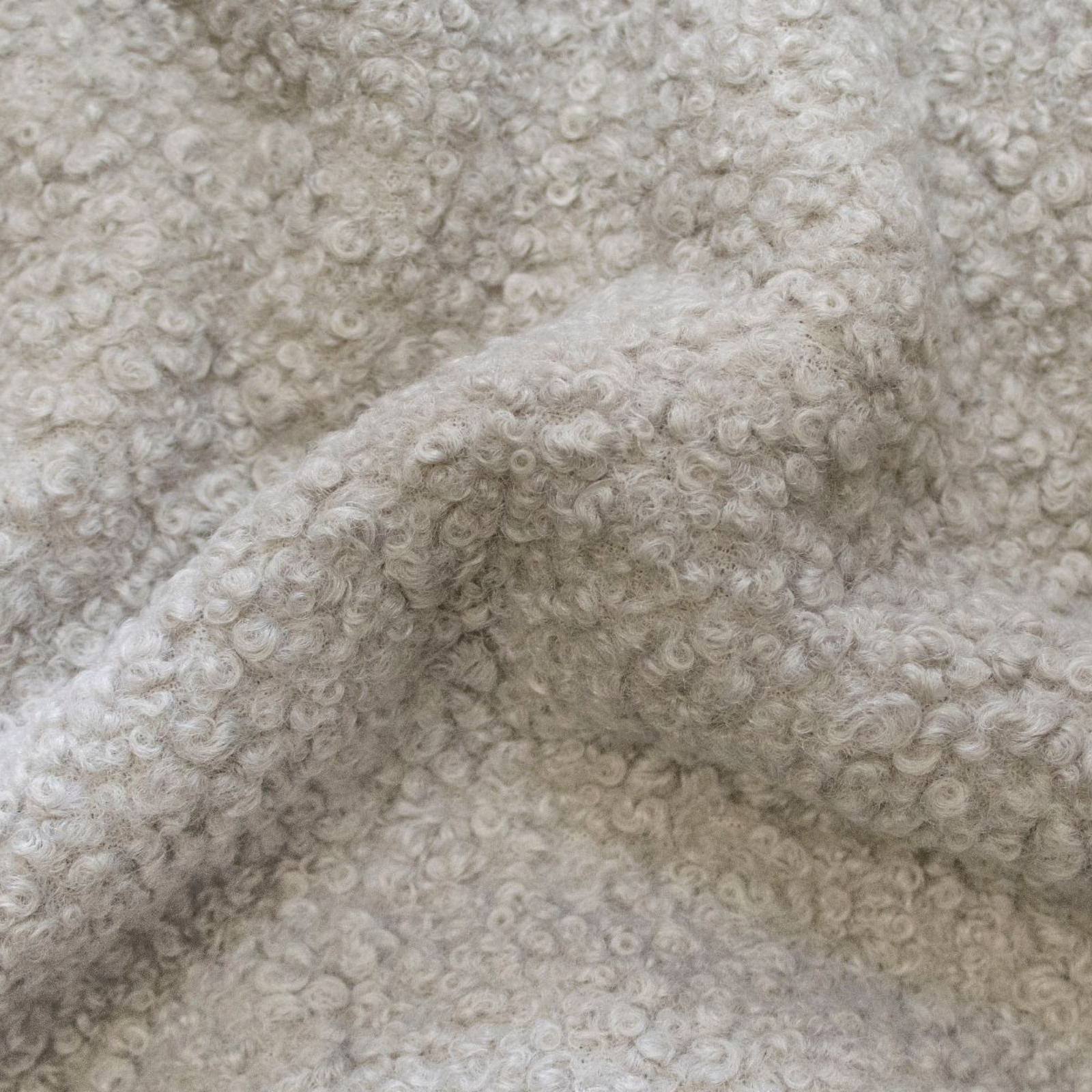 Bouclé Mantelstoff - uni