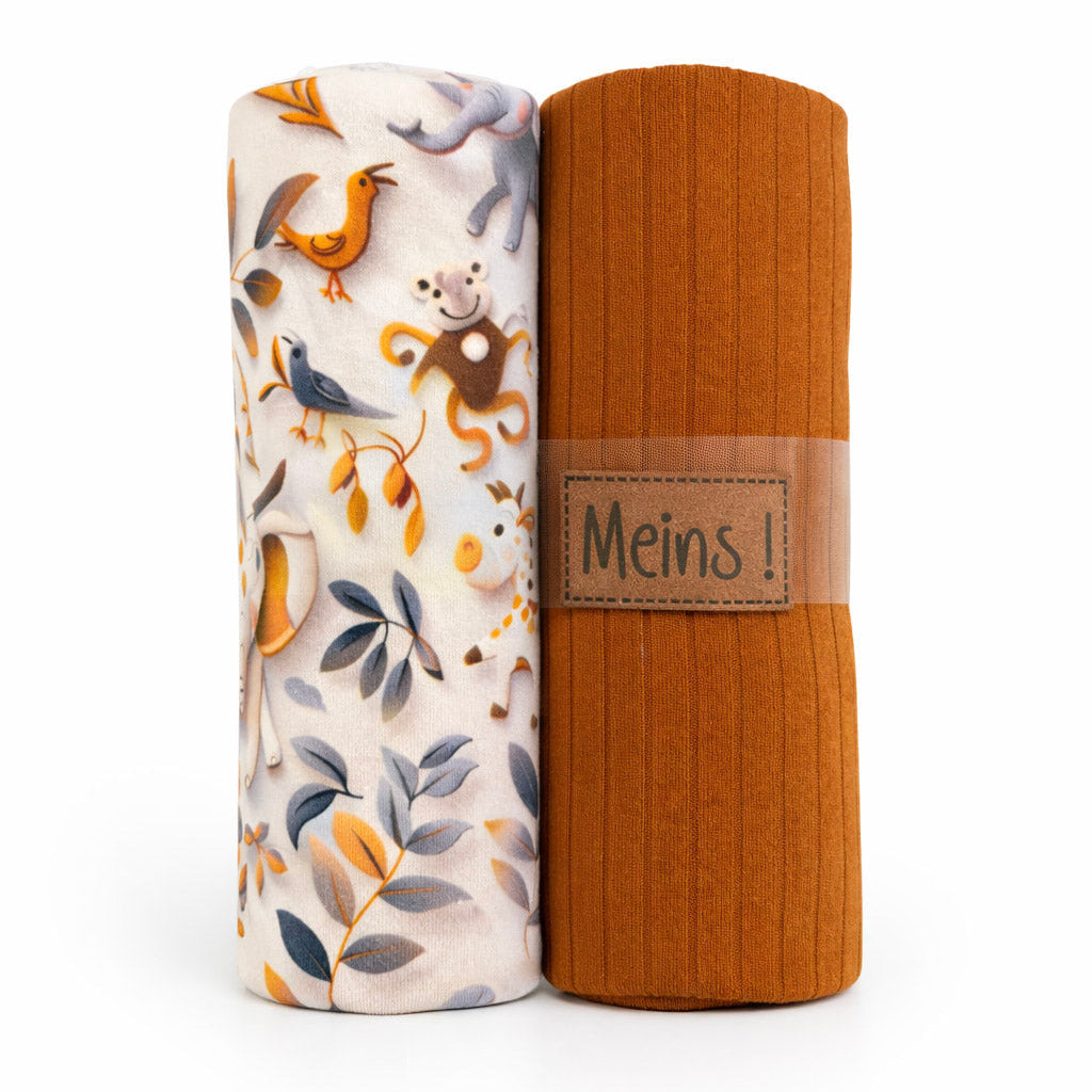 Jersey Stoffpaket + Label - Zootiere