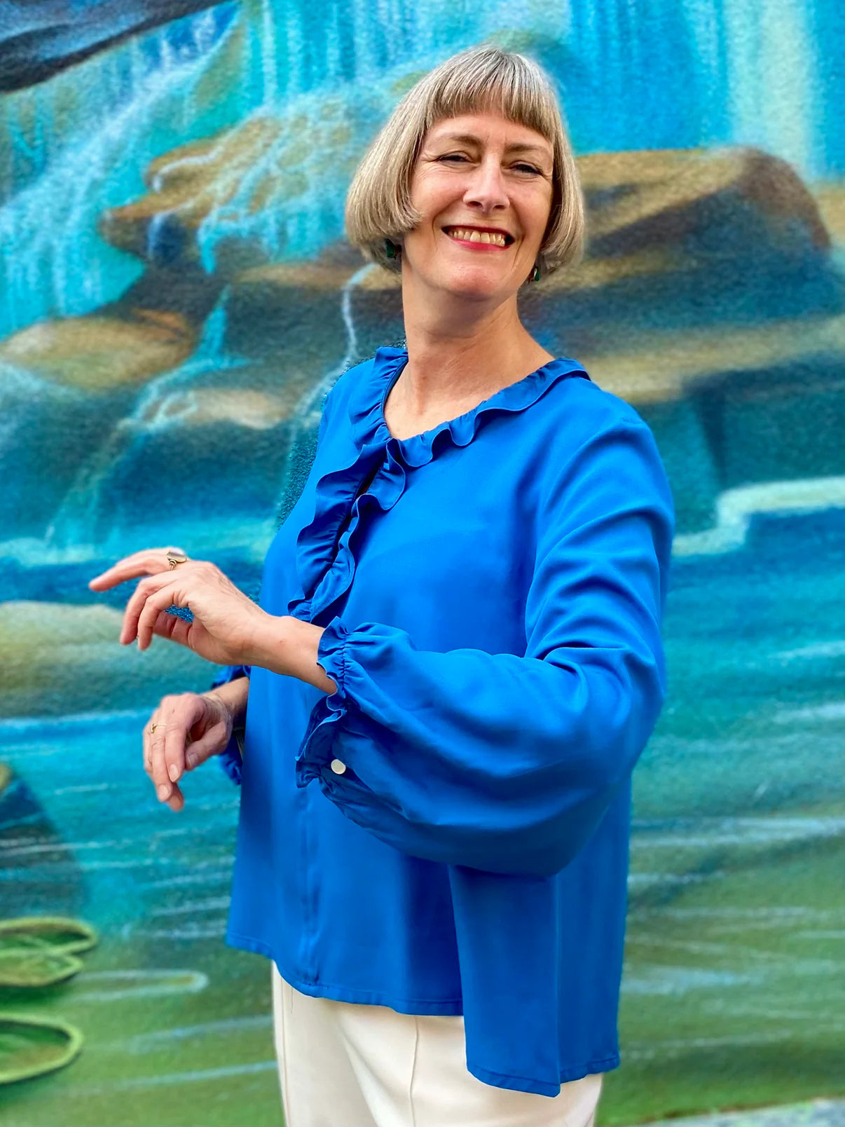 Papierschnittmuster Rüschenbluse Bristol