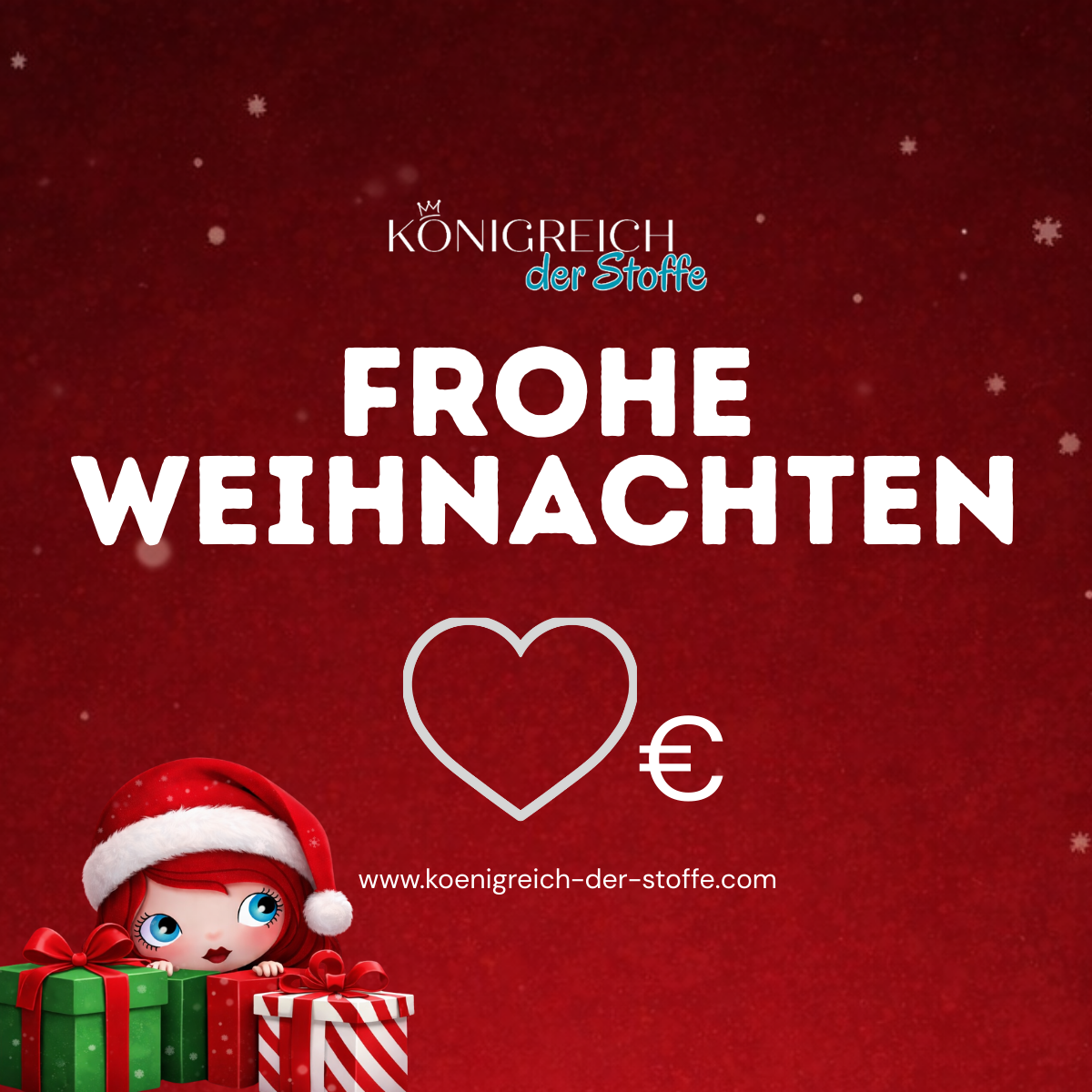 🎄 Weihnachten Gutschein - Königreich der Stoffe