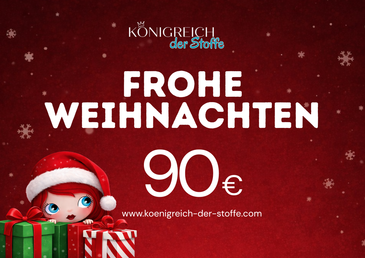 🎄 Weihnachten Gutschein - Königreich der Stoffe