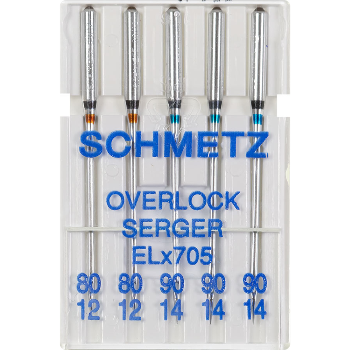 VENO Schmetz Nähmaschinennadeln Overlock ELX705 80-90 - 5 Stück