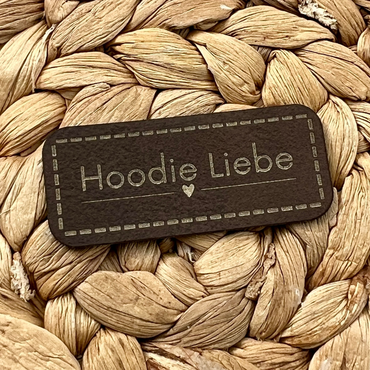 Label Kunstleder KDS - Hoodie Liebe