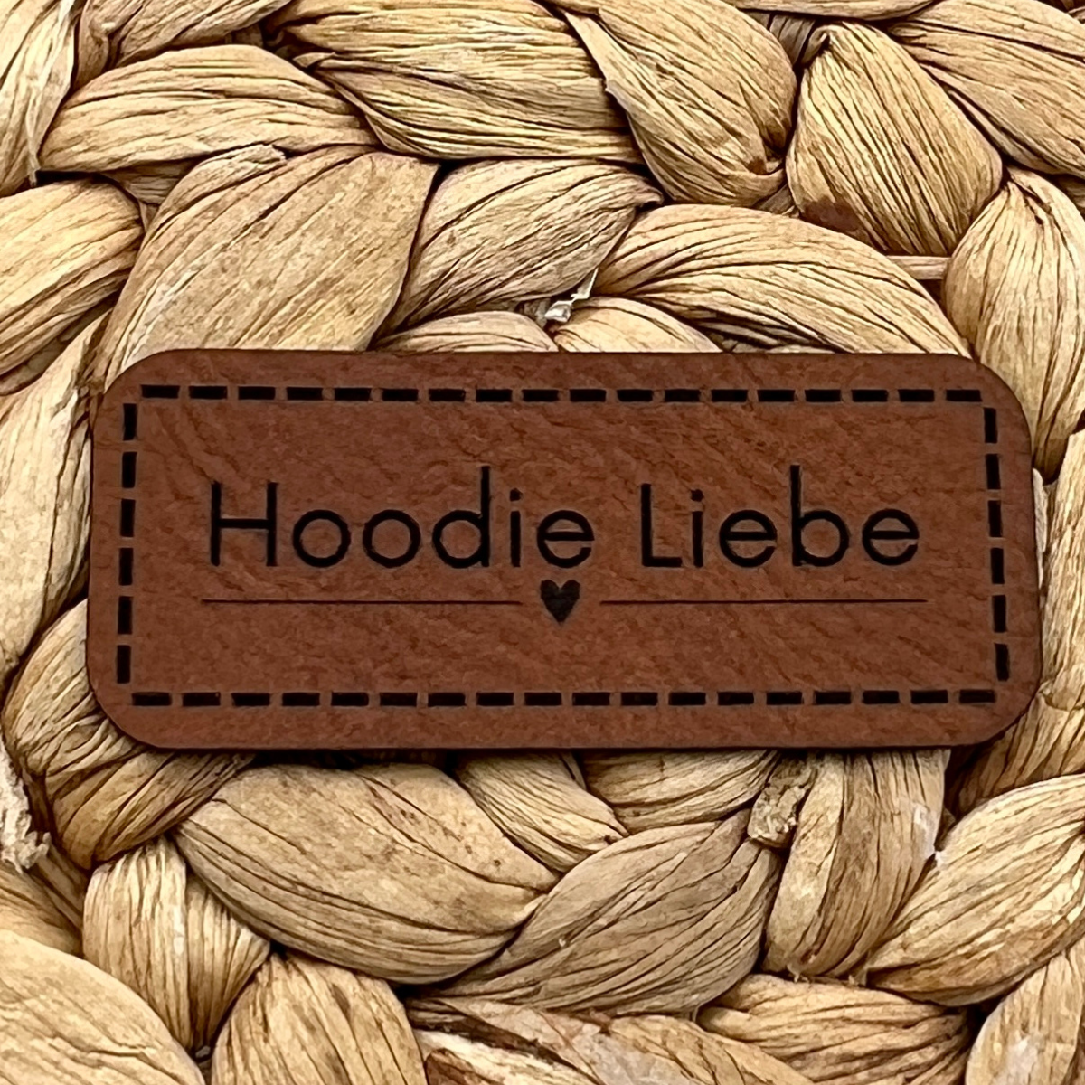 Label Kunstleder KDS - Hoodie Liebe