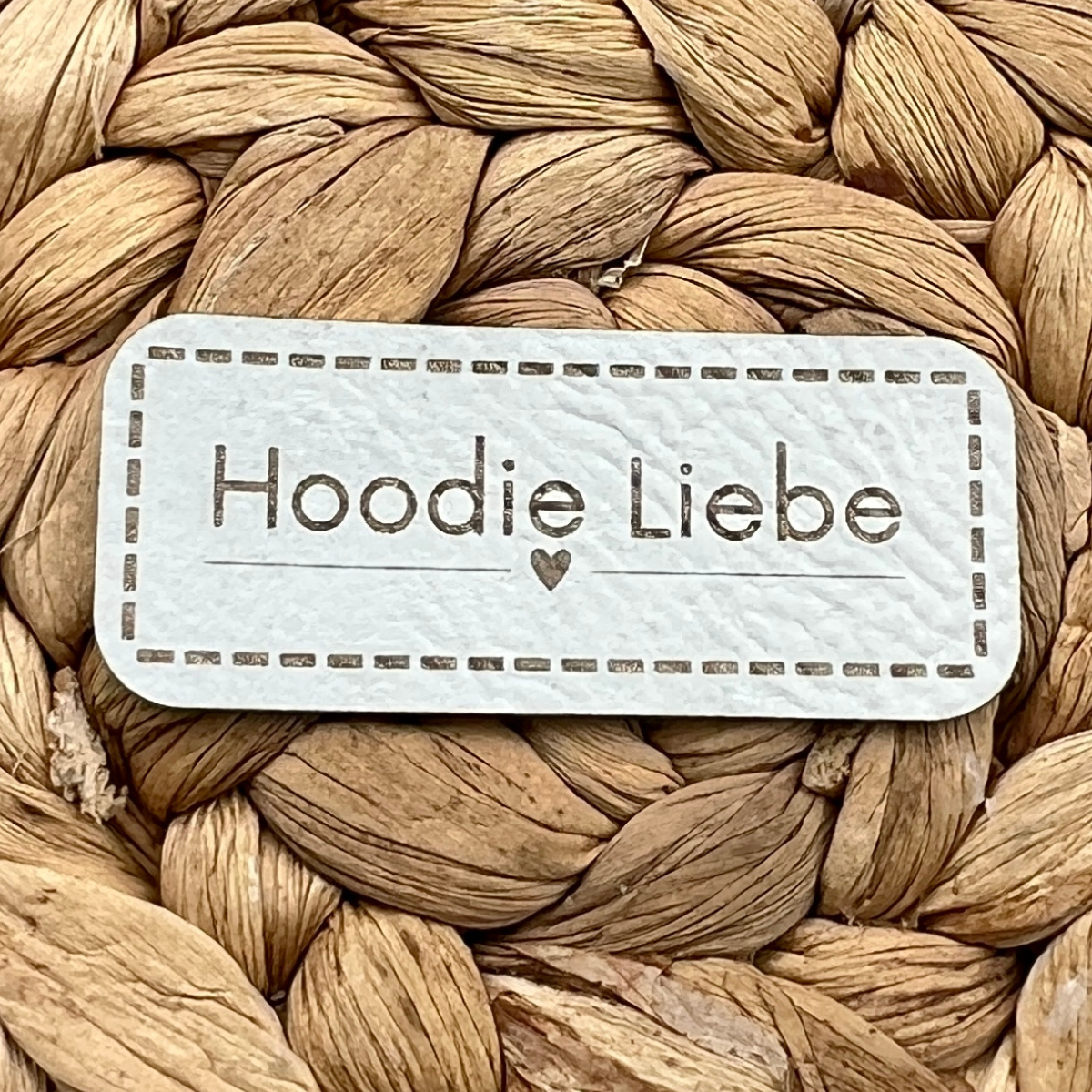 Label Kunstleder KDS - Hoodie Liebe