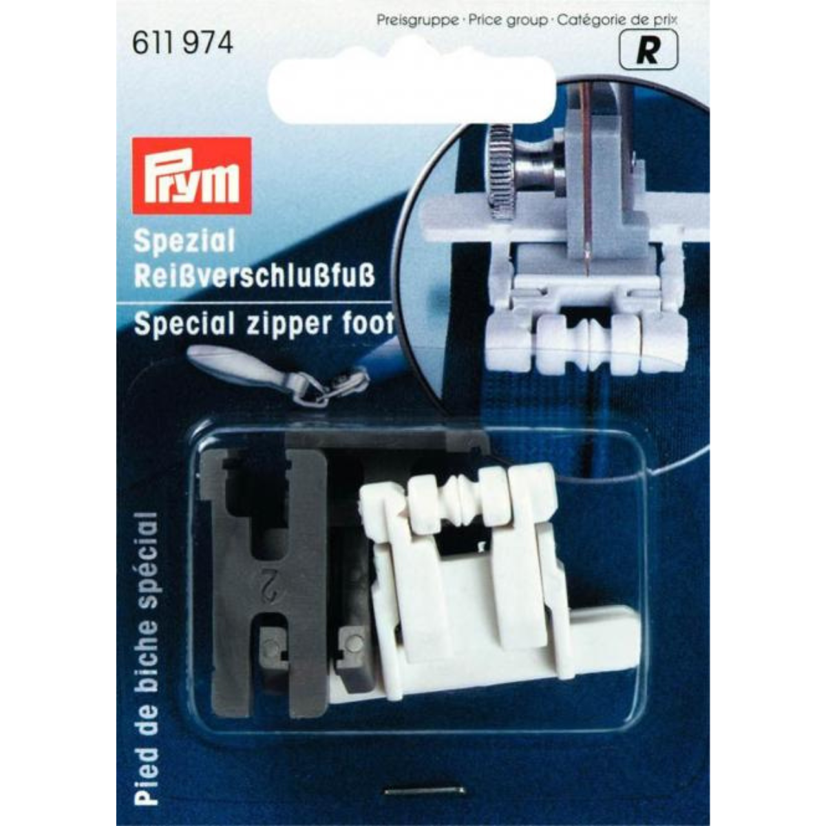 Prym Reißverschluss-Fuß – Präzision für nahtverdeckte Reißverschlüsse – Perfekte, unsichtbare Nähte