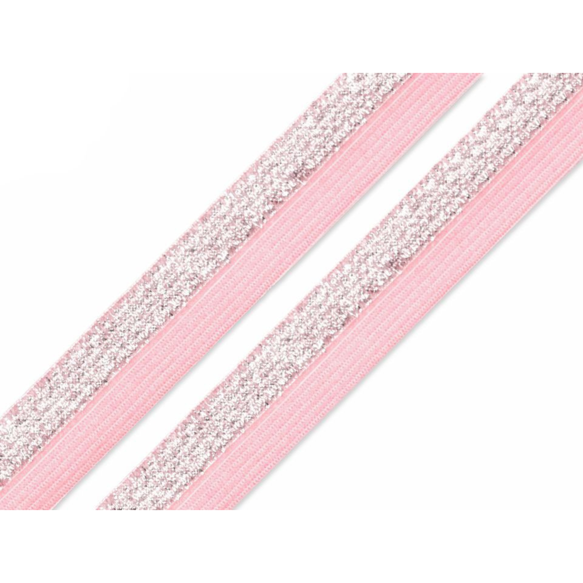 Falzgummi Gummiband weich mit Glitzer ca. 17 mm breit