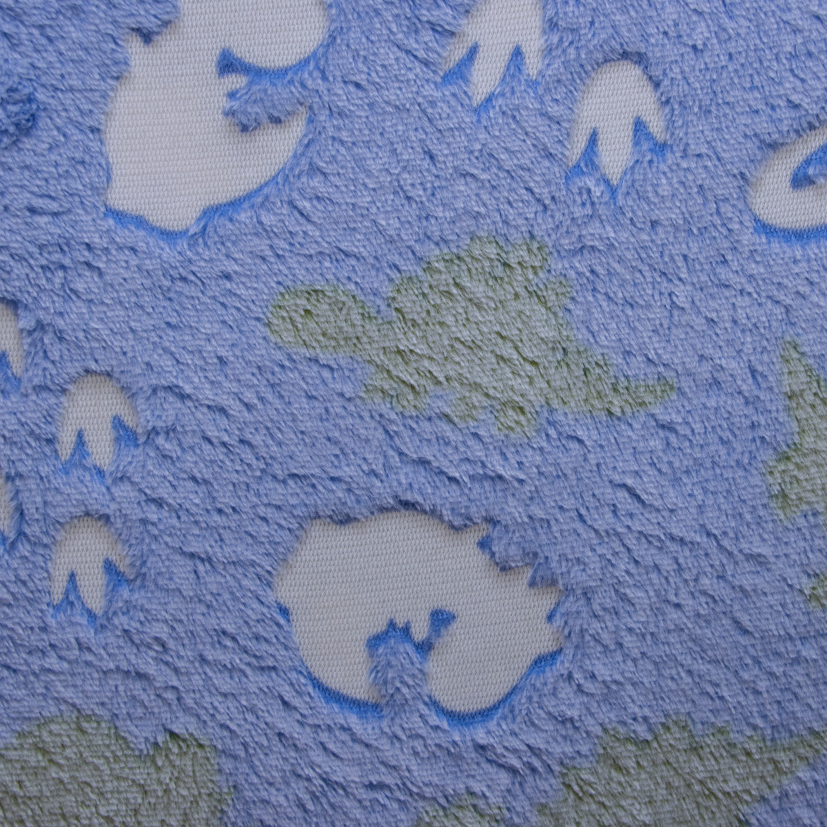 Wellnessfleece "Glow in the Dark" - Dinosaurier - blau