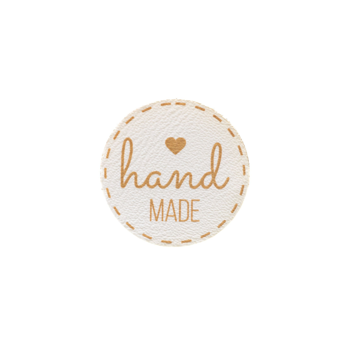 Label aus ökologischem Kunstleder - Handmade